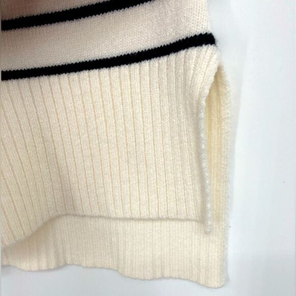 NWT Design History Cozy Oat/Black Stripe Sweater 1X - Picture 6 of 10